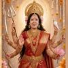 দুর্গার সাজে রুমিন ফারহানা